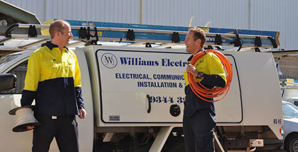 Electricians Laughing