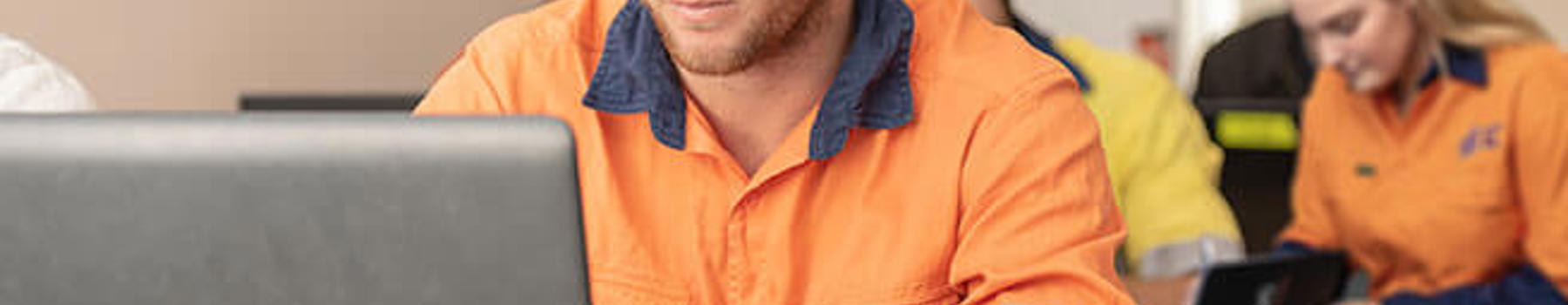 Electrician On Laptop